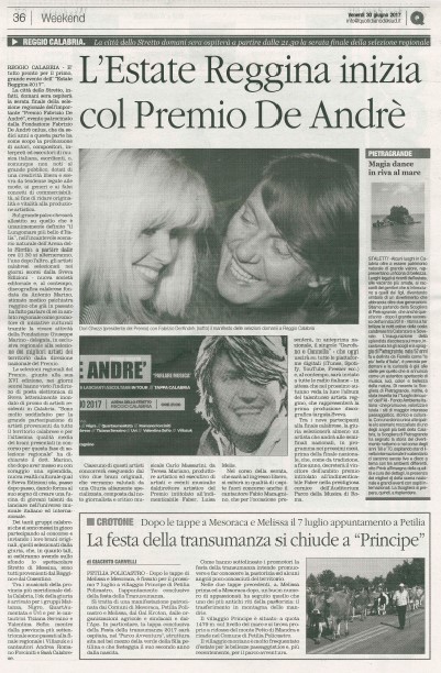 Il quotidiano del sud 30 giugno 2017